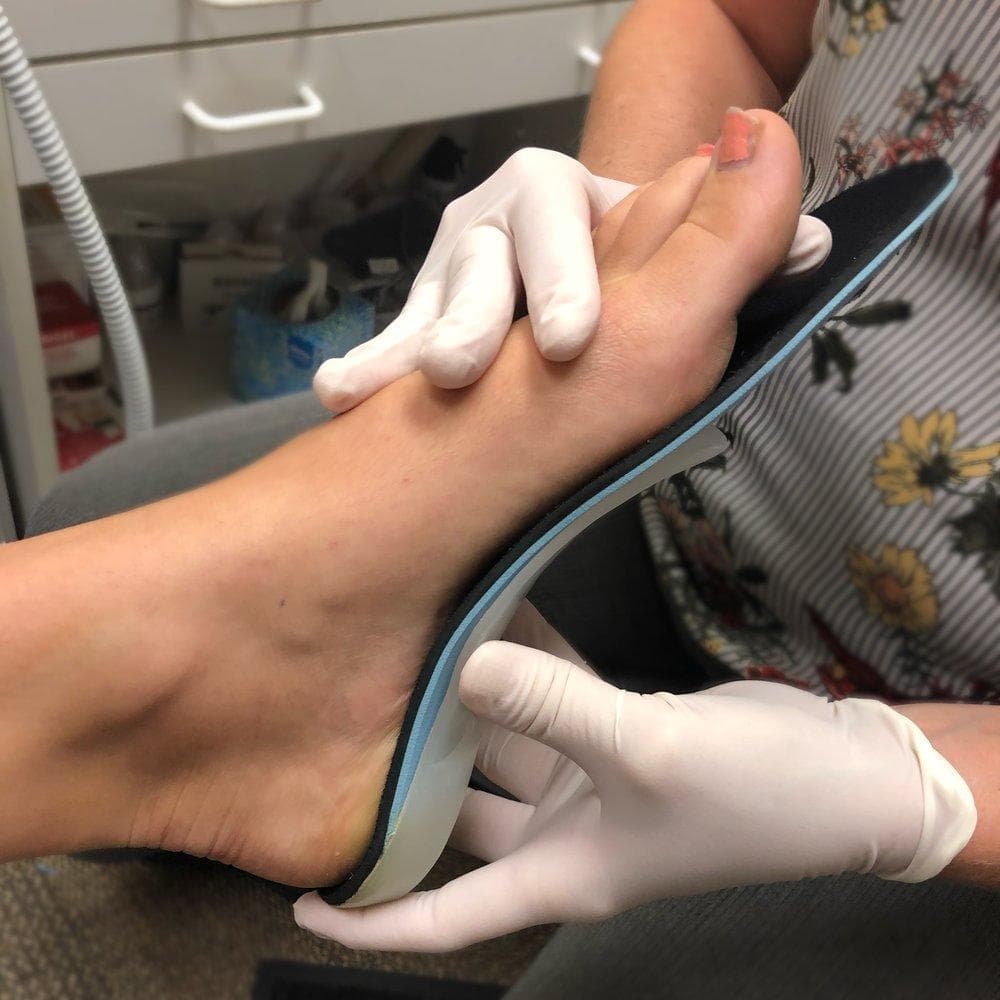 Custom orthotic fitting